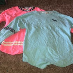 2 Pink sweatshirts very comfy and cute!